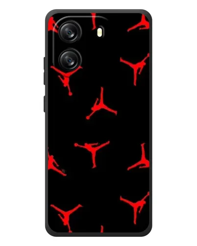 Чехол для Blackview Wave 6C с картинкой «Jordan Red Pattern»