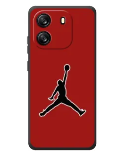 Чехол для Blackview Wave 6C с картинкой «Jordan Red Back»