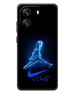 Чехол для Blackview Wave 6C с картинкой «Jordan Neon Blue»
