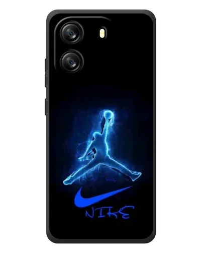 Чехол для Blackview Wave 6C с картинкой «Jordan Neon Blue»