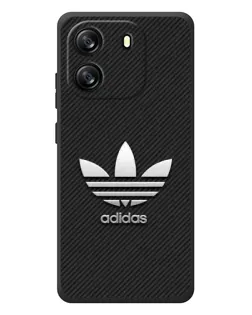 Чехол для Blackview Wave 6C с картинкой «Adidas Карбоновая текстура»