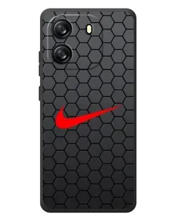Чехол для Blackview Wave 6C с картинкой «Nike — карбоновая сетка»