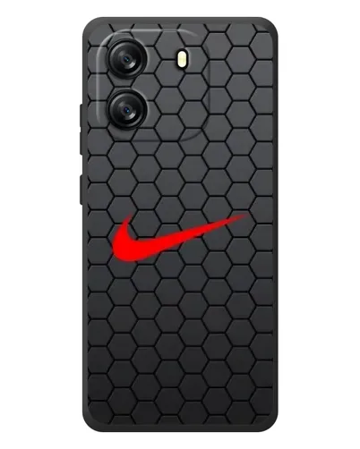 Чехол для Blackview Wave 6C с картинкой «Nike — карбоновая сетка»