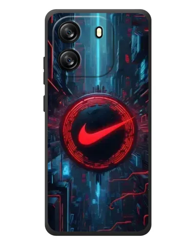 Чехол для Blackview Wave 6C с картинкой «Техногенный стиль Nike»