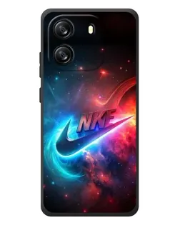 Чехол для Blackview Wave 6C с картинкой «Огненный логотип Nike»