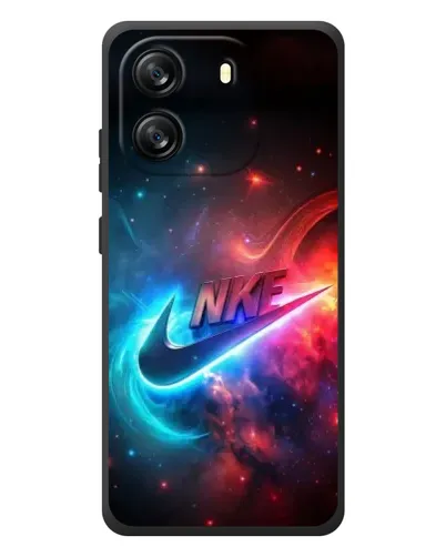 Чехол для Blackview Wave 6C с картинкой «Огненный логотип Nike»