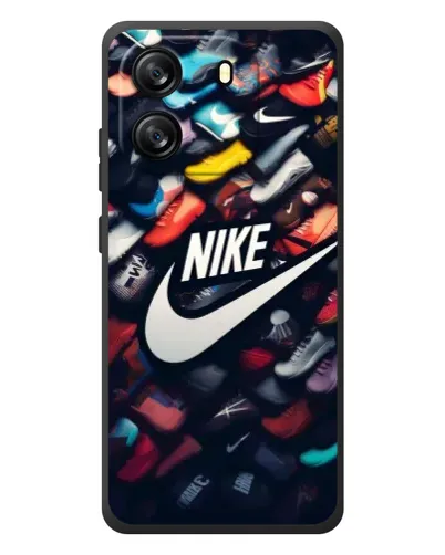 Чехол для Blackview Wave 6C с картинкой «Коллекция кроссовок Nike»