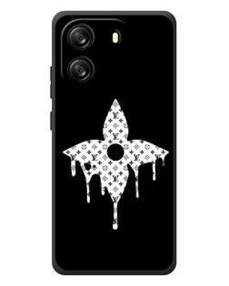 Чехол для Blackview Wave 6C с картинкой «Цветочная монограмма»