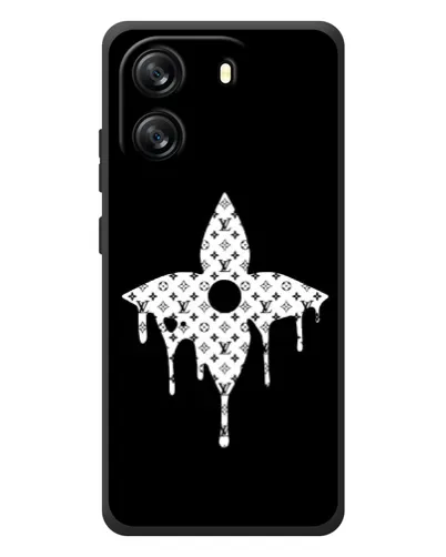 Чехол для Blackview Wave 6C с картинкой «Цветочная монограмма»