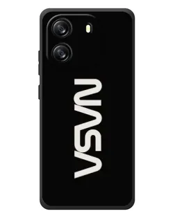 Чехол для Blackview Wave 6C с картинкой «NASA — вертикальный логотип»