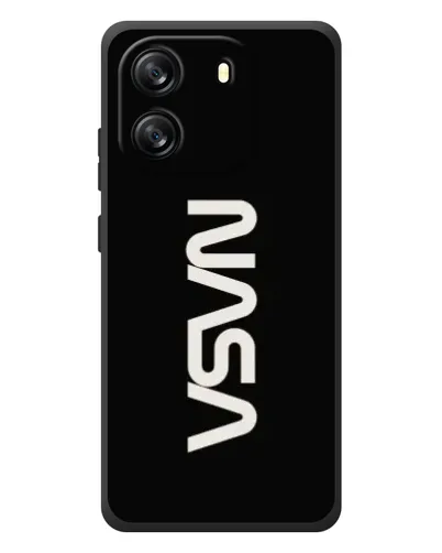 Чехол для Blackview Wave 6C с картинкой «NASA — вертикальный логотип»