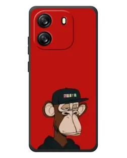 Чехол для Blackview Wave 6C с картинкой «Bored Ape — красный фон»