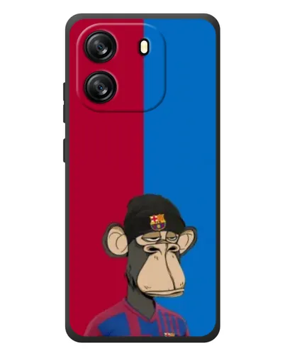 Чехол для Blackview Wave 6C с картинкой «Bored Ape — фанат Барсы»