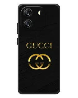 Чехол для Blackview Wave 6C с картинкой «Золотой логотип Gucci»
