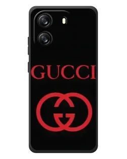 Чехол для Blackview Wave 6C с картинкой «Gucci — красный логотип»