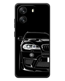Чехол для Blackview Wave 6C с картинкой «Темный силуэт BMW»
