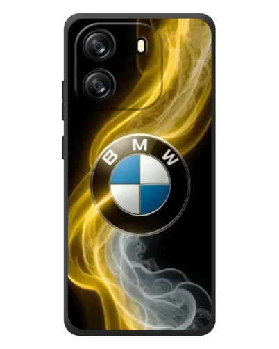 Чехол для Blackview Wave 6C с картинкой «Золотистый дым BMW»