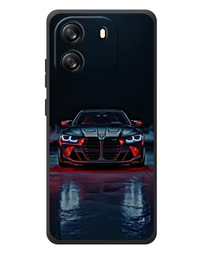 Чехол для Blackview Wave 6C с картинкой «BMW на мокрой дороге»