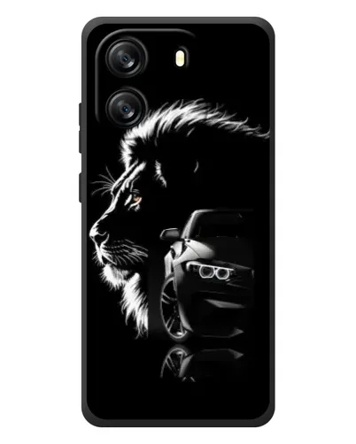 Чехол для Blackview Wave 6C с картинкой «BMW и лев»