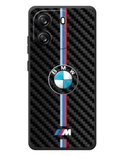 Чехол для Blackview Wave 6C с картинкой «Эмблема BMW и карбон»