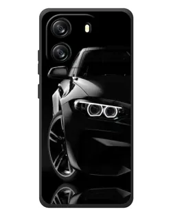 Чехол для Blackview Wave 6C с картинкой «Черная BMW — профиль»