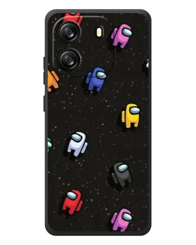 Чехол для Blackview Wave 6C с картинкой «Космический паттерн Among Us»