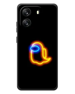 Чехол для Blackview Wave 6C с картинкой «Among Us неоновое сияние»