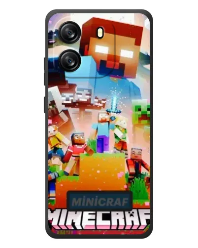 Чехол для Blackview Wave 6C с картинкой «Minecraft герои игры»