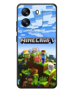 Чехол для Blackview Wave 6C с картинкой «Minecraft классический мир»