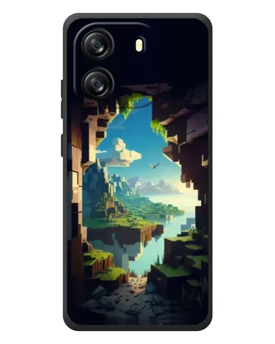 Чехол для Blackview Wave 6C с картинкой «Вид из пещеры»