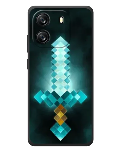 Чехол для Blackview Wave 6C с картинкой «Алмазный меч неон»