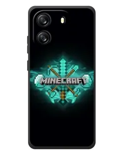 Чехол для Blackview Wave 6C с картинкой «Minecraft Diamond лого»