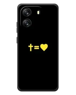 Чехол для Blackview Wave 6C с картинкой «Сердце и Крест»