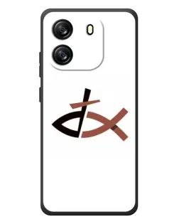 Чехол для Blackview Wave 6C с картинкой «Рыба и крест»
