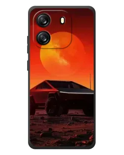 Чехол для Blackview Wave 6C с картинкой «Cybertruck на Марсе»