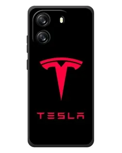 Чехол для Blackview Wave 6C с картинкой «Tesla Red Logo»