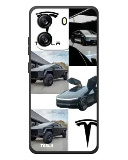 Чехол для Blackview Wave 6C с картинкой «Коллаж Cybertruck Tesla»