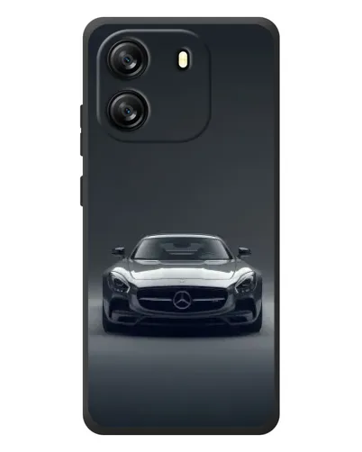 Чехол для Blackview Wave 6C с картинкой «Mercedes на черном»