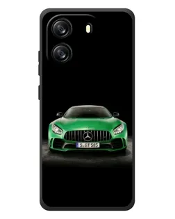 Чехол для Blackview Wave 6C с картинкой «Mercedes — неоновый лого»