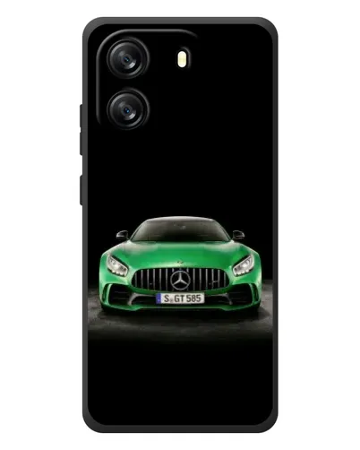Чехол для Blackview Wave 6C с картинкой «Mercedes — неоновый лого»
