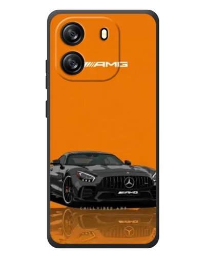 Чехол для Blackview Wave 6C с картинкой «Оранжевый Mercedes AMG»