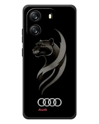 Чехол для Blackview Wave 6C с картинкой «Графика — пантера и Audi»