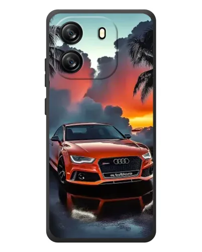 Чехол для Blackview Wave 6C с картинкой «Audi — закат»