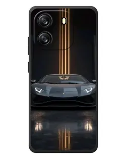 Чехол для Blackview Wave 6C с картинкой «Lamborghini золотые линии»