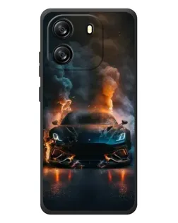 Чехол для Blackview Wave 6C с картинкой «Lamborghini дымная эстетика»