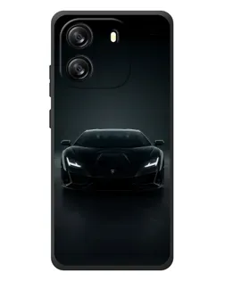 Чехол для Blackview Wave 6C с картинкой «Черный Lamborghini Aventador»