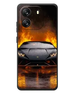 Чехол для Blackview Wave 6C с картинкой «Lamborghini в огне»