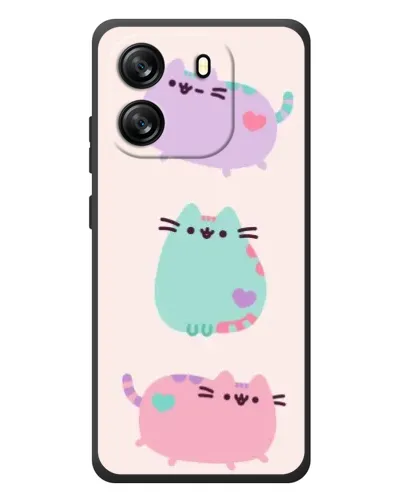 Чехол для Blackview Wave 6C с картинкой «Pusheen трио» Чехол для Blackview Wave 6C с картинкой «Pusheen трио»