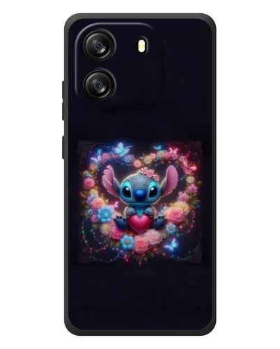 Чохол для Blackview Wave 6C з картинкою «Stitch у квітах» Чохол для Blackview Wave 6C з картинкою «Stitch у квітах»