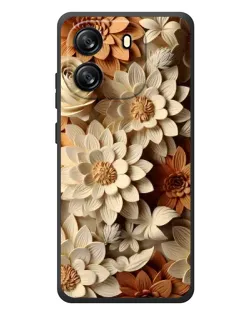 Чохол для Blackview Wave 6C з картинкою «Бежевий флористичний декор»